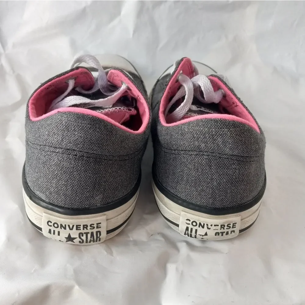 Converse All Star Grey Pink Sneakers Youth 4 Shoes